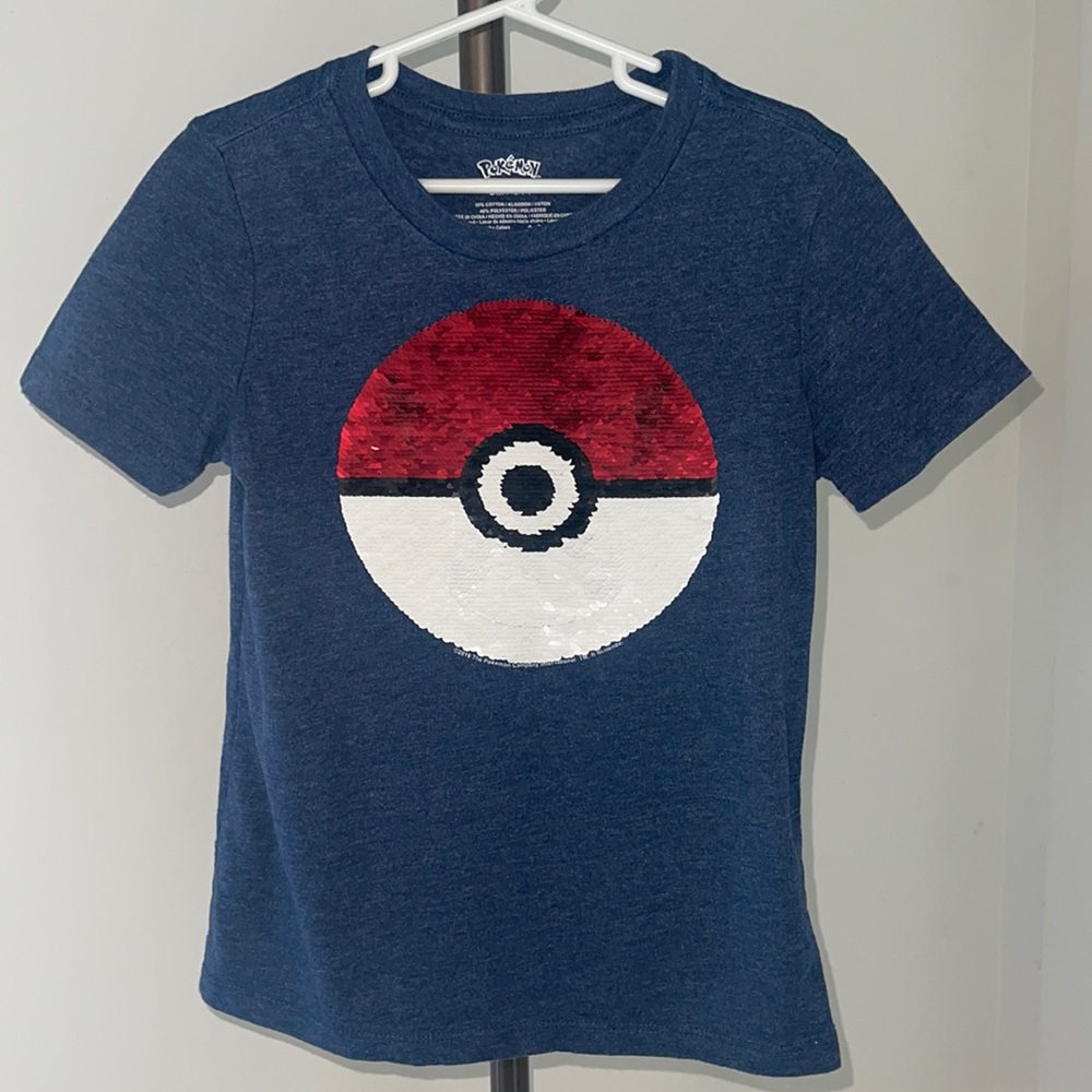 Navy sequence boys Pokémon shirt